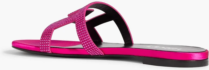 Crystal-embellished suede sandals - Image 3