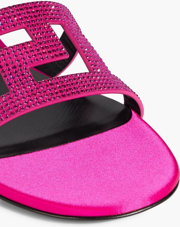 Crystal-embellished suede sandals - Image 4