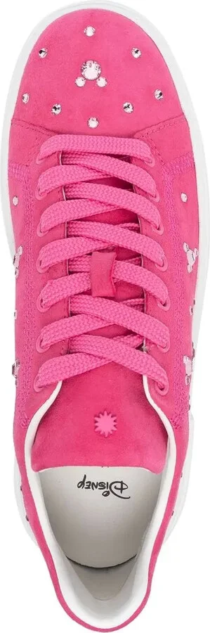Crystal-Embellished Suede Sneakers - Image 4