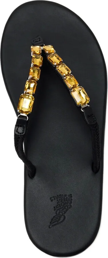 crystal-embellished T-strap flip-flops - Image 3