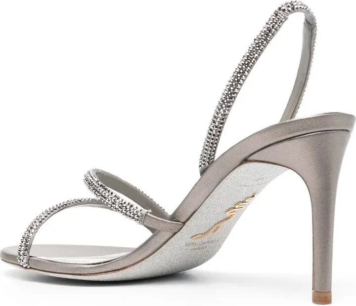 Crystal-Embellishment 88mm Sandals - Image 3