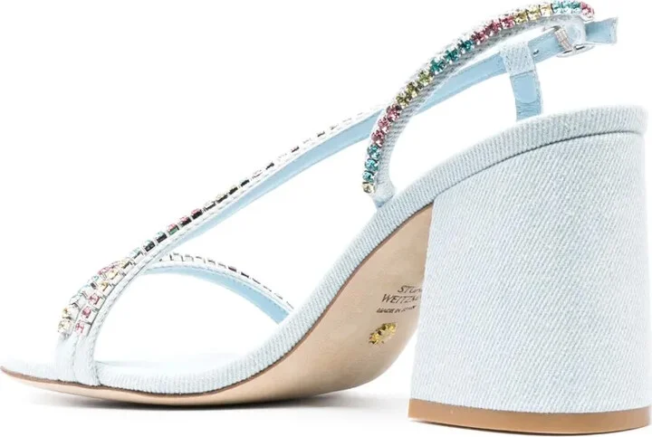 Crystal-Embellishment Open-Toe Sandals - Image 3