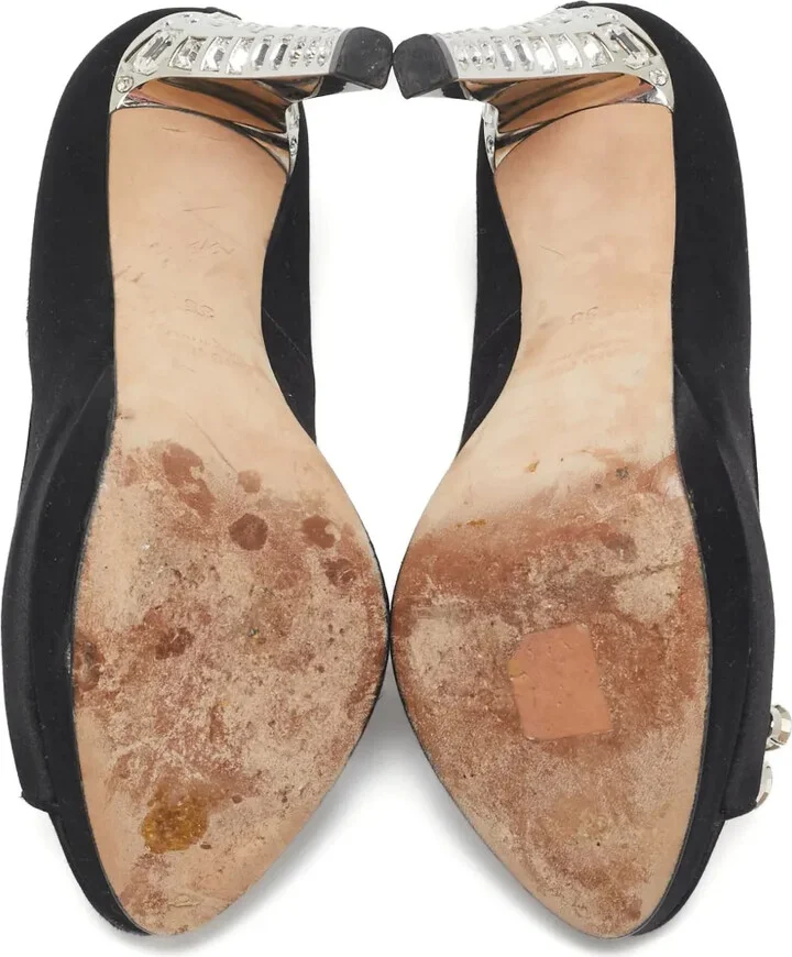 Crystal-Embellishment Platform Pumps - Image 4