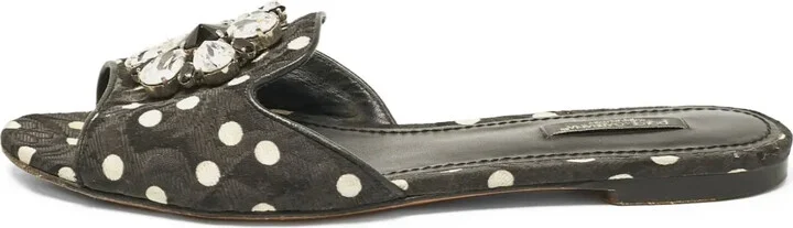 Crystal-Embellishment Sandals