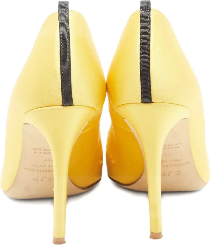 Crystal-Embellishment Satin Pumps - Image 3