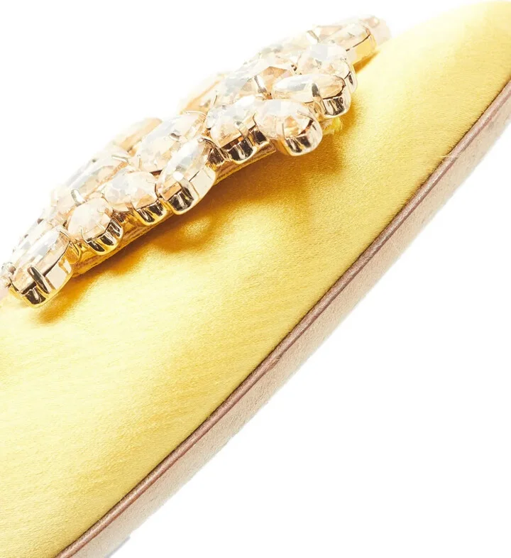 Crystal-Embellishment Satin Pumps - Image 5