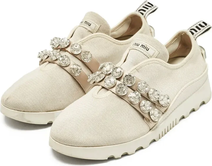 Crystal-Embellishment Sneakers - Image 2