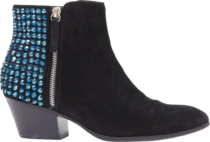 Crystal Encrusted Heel Booties