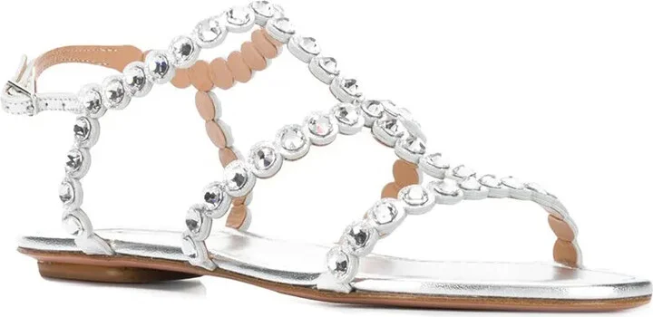 Crystal Flat Sandals - Image 2