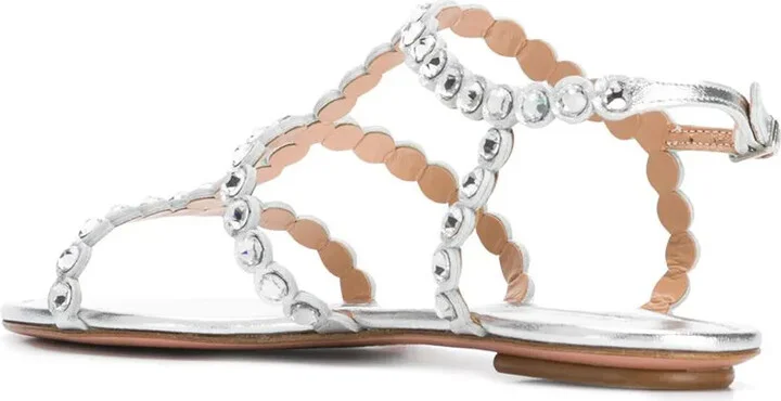 Crystal Flat Sandals - Image 3