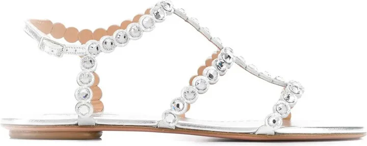 Crystal Flat Sandals