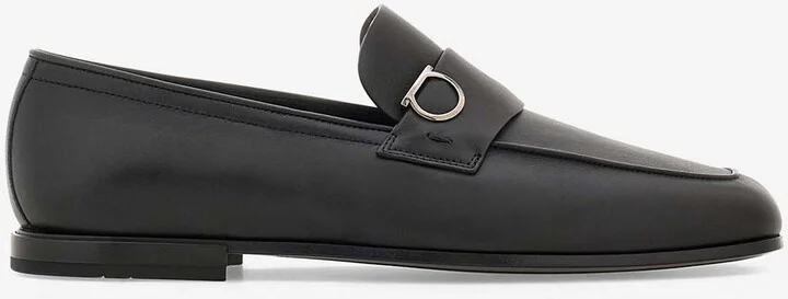 Crystal Gancini Leather Loafers