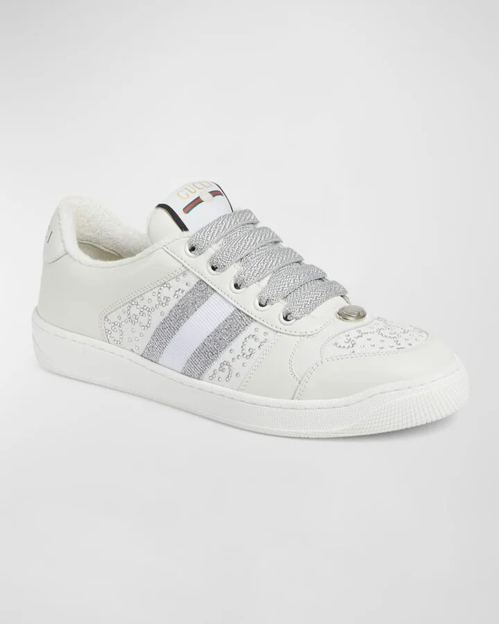 Crystal GG Web Low-Top Sneakers - Image 3