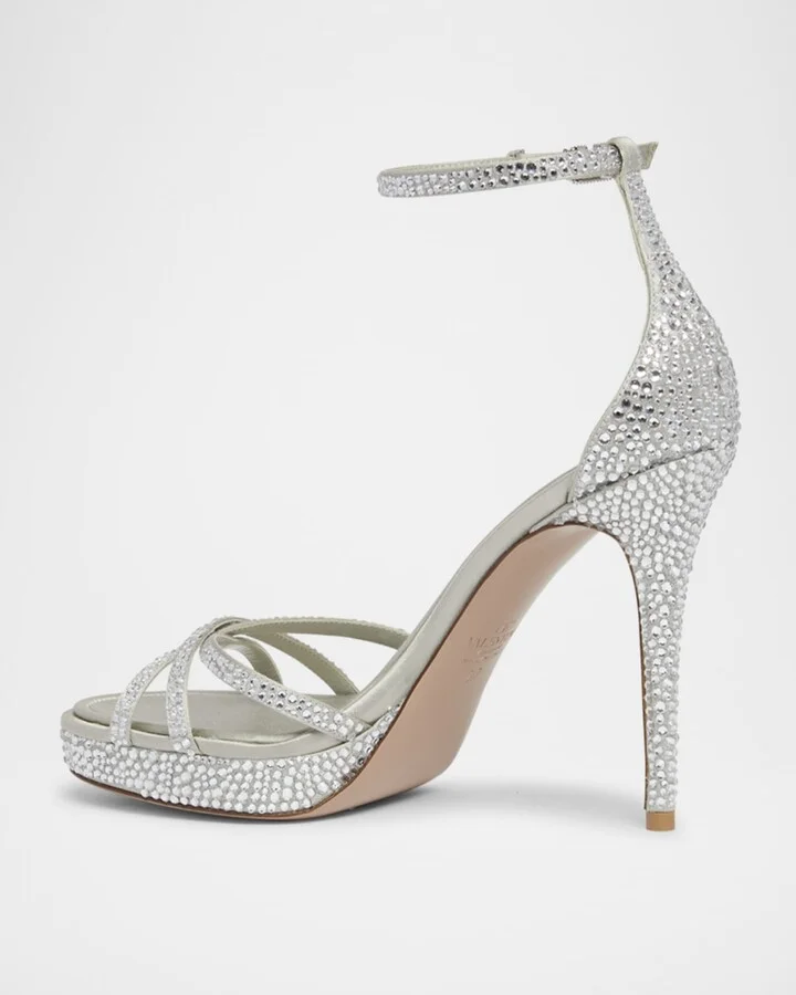 Crystal Glam Ankle-Strap Glam Sandals - Image 7