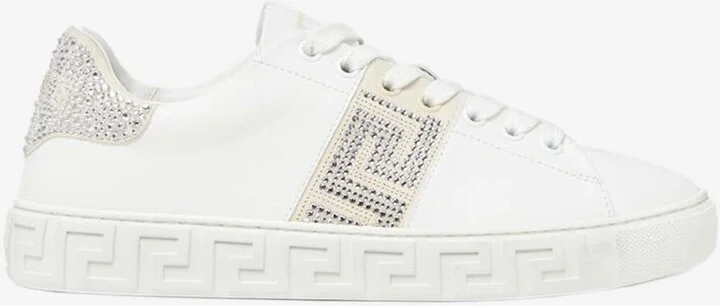 Crystal Greca Low-Top Sneakers