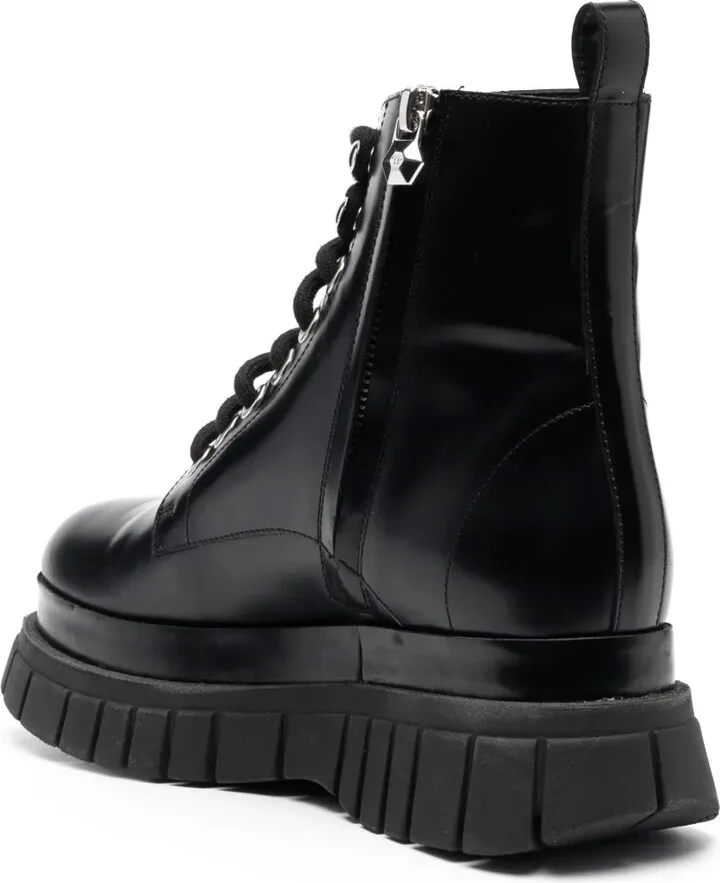 Crystal Hexagon Detail Ankle Boots - Image 3