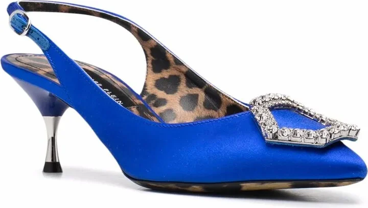 Crystal Hexagon leather pumps - Image 2