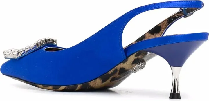 Crystal Hexagon leather pumps - Image 3