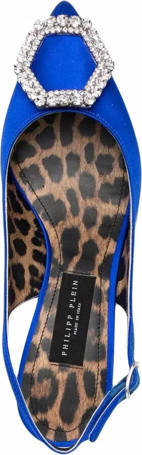 Crystal Hexagon leather pumps - Image 4