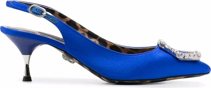 Crystal Hexagon leather pumps