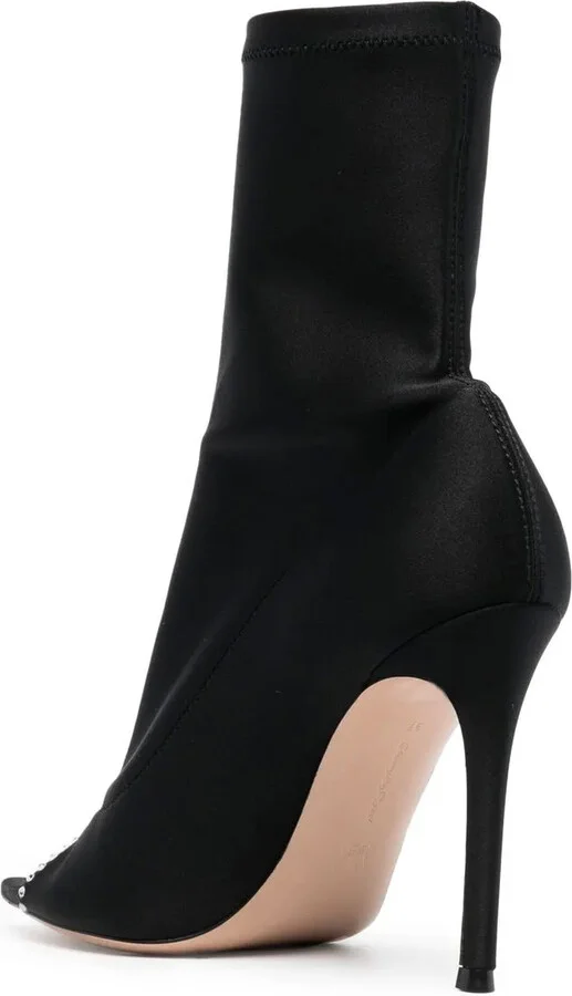 Crystal Hiroko 105mm satin boots - Image 3