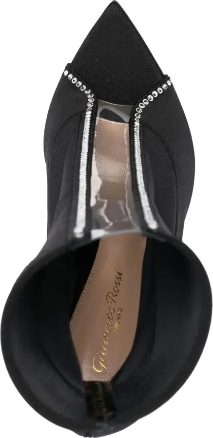 Crystal Hiroko 105mm satin boots - Image 4