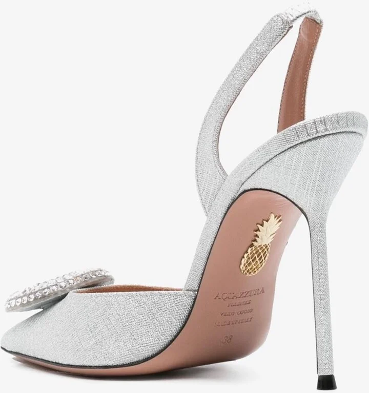 Crystal Hoop 105 Slingback Pumps - Image 2