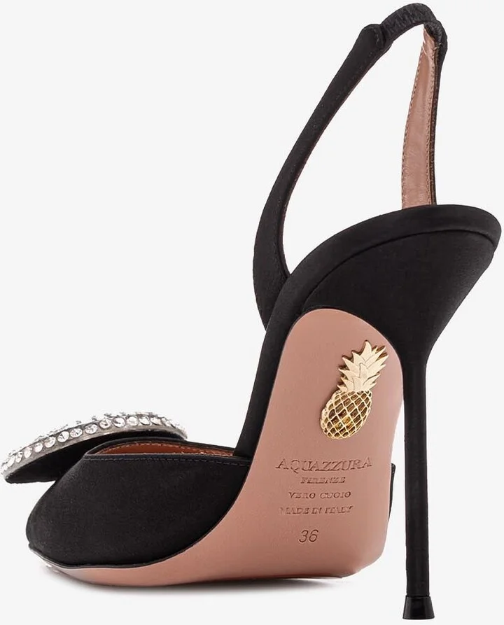 Crystal Hoop 105 Slingback Pumps - Image 2