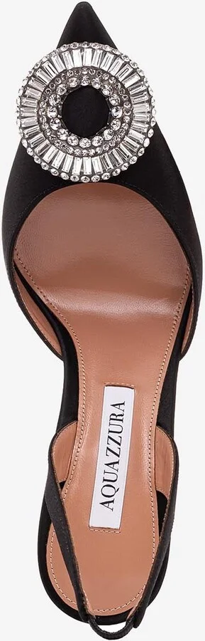 Crystal Hoop 105 Slingback Pumps - Image 3