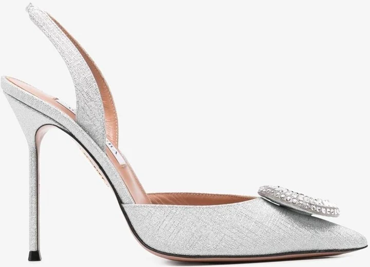 Crystal Hoop 105 Slingback Pumps