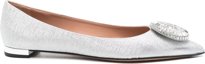 Crystal Hoop ballerinas