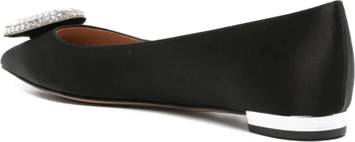 Crystal Hoop embellished flat pumps - Image 3