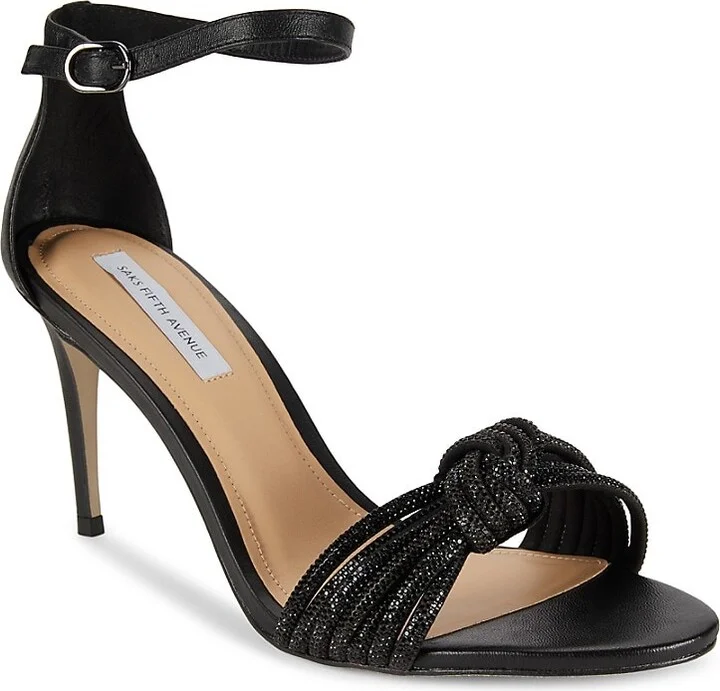 Crystal Knot Strap Sandals - Image 2