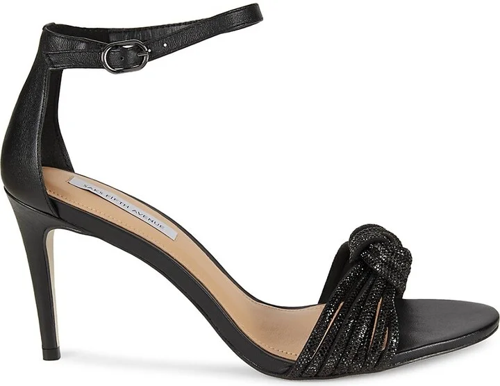 Crystal Knot Strap Sandals