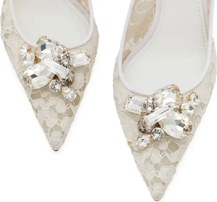 Crystal Lace Slingback Pumps - Image 5