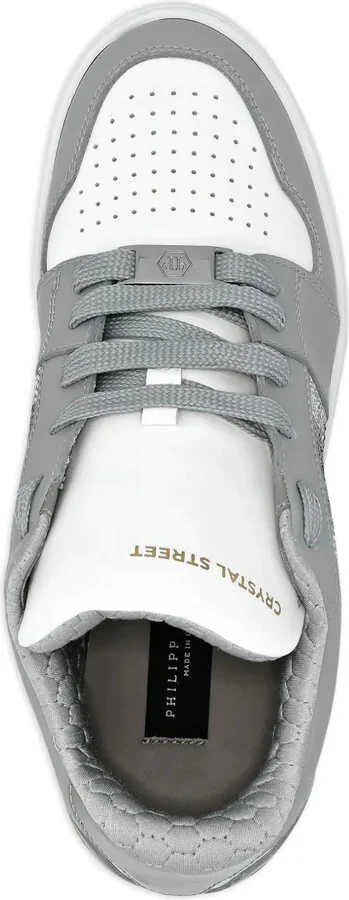 Crystal Lo-Top Leather Sneakers - Image 4