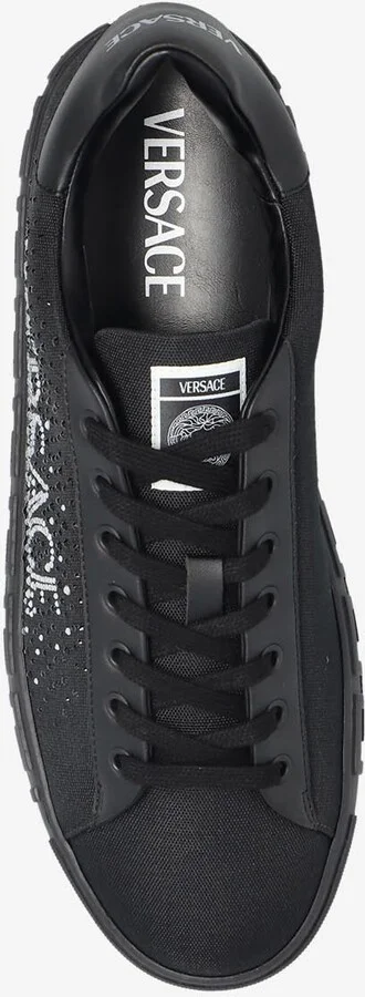Crystal Logo Greca Low-Top Sneakers - Image 3