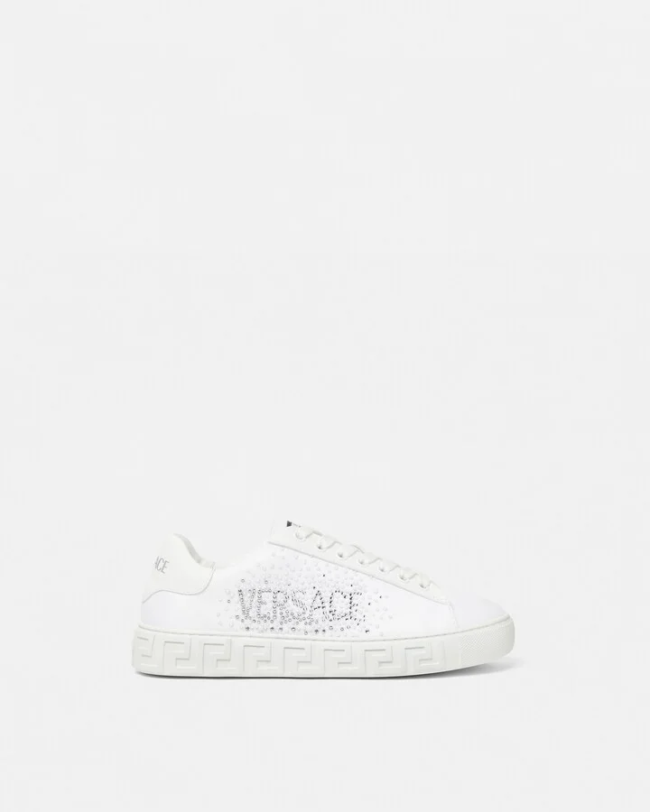 Crystal Logo Greca Sneakers
