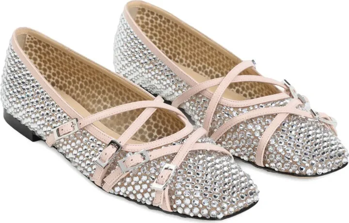 Crystal Net Ballet Flats - Image 2