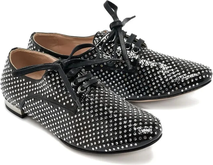 Crystal Patent Leather Shoes - Image 2