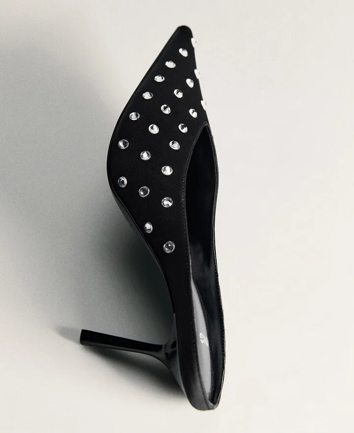 Crystal Pointed Toe Mule - Image 6
