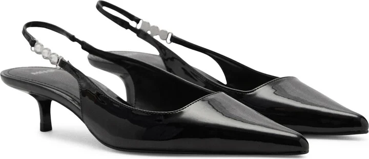 Crystal Pointed Toe Slingback Pump