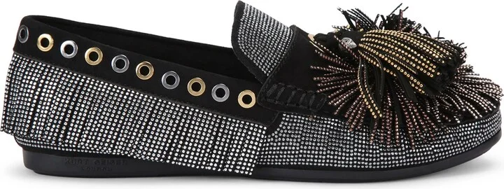 Crystal Pompom Loafer