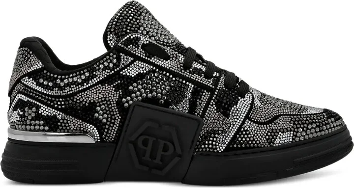 Crystal Royal Street embossed-logo sneakers