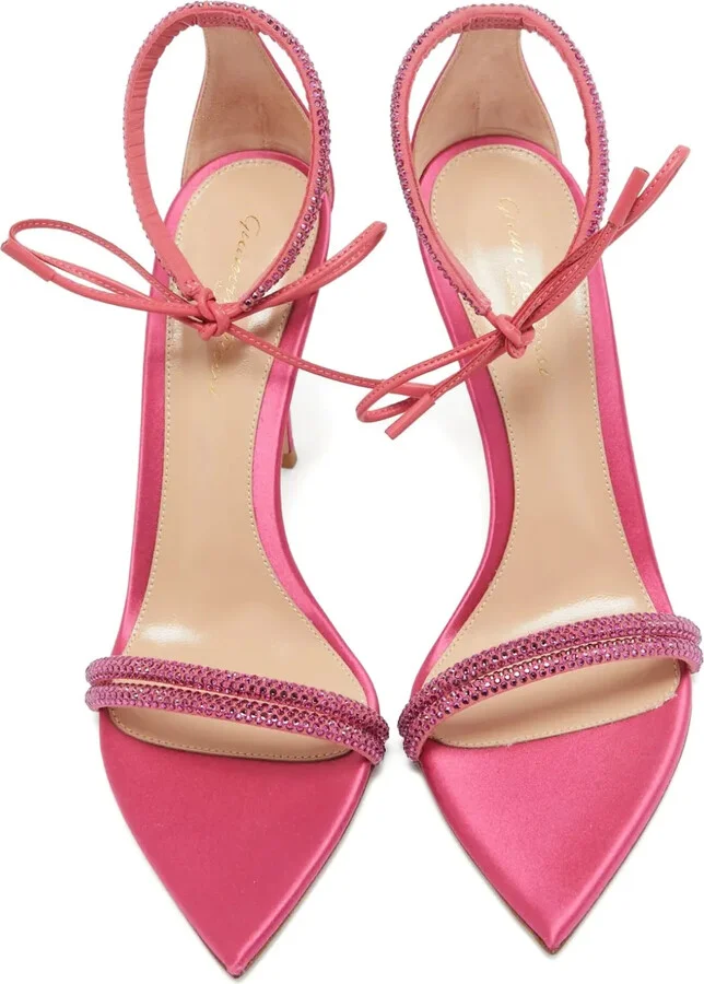 Crystal Satin Sandals - Image 2
