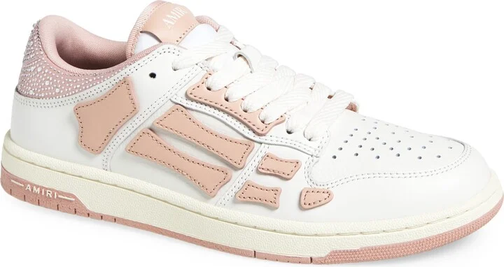 Crystal Satin Skeleton Low Top Sneaker