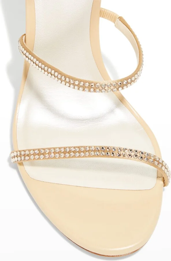 Crystal Snake Ankle-Wrap Sandals - Image 2