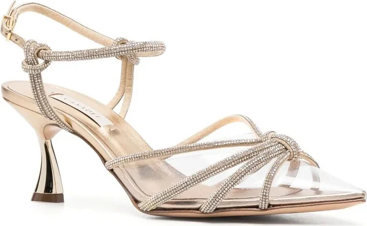 Crystal Strappy-Design Sandals - Image 2