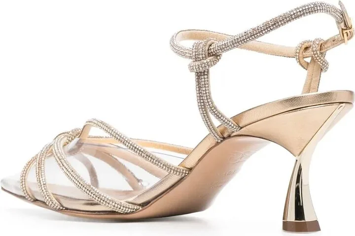 Crystal Strappy-Design Sandals - Image 3
