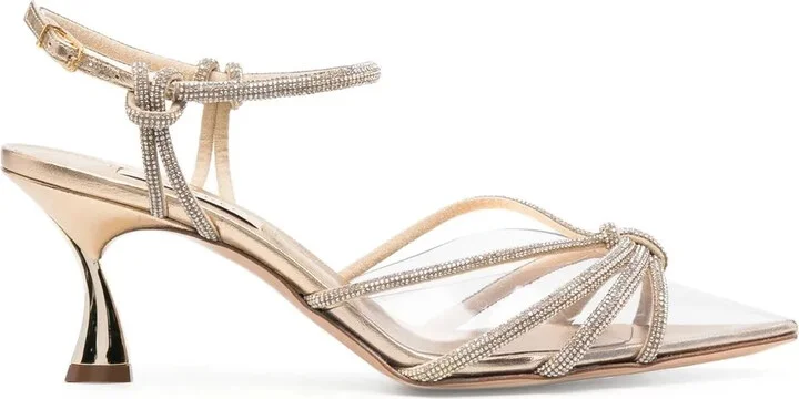 Crystal Strappy-Design Sandals